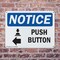 Signmission Push Button (Left Arrow), 18 in W x Rectangle, Plastic OS-2PACK-NS-P-1218-L-17922 - alternate 6